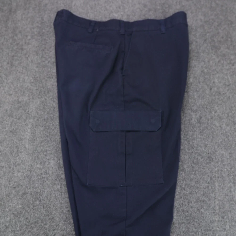 Red Kap Mens Navy Blue Cargo Work Pants‎ PT88NV2 Size 36x35 Straight Leg Utility